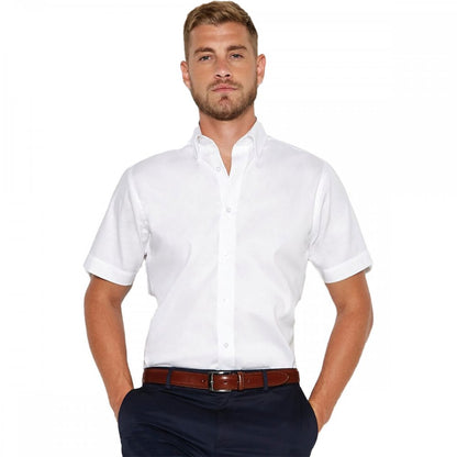 KK187 Men's Short Sleeve Tailored Fit Premium Oxford Shirt