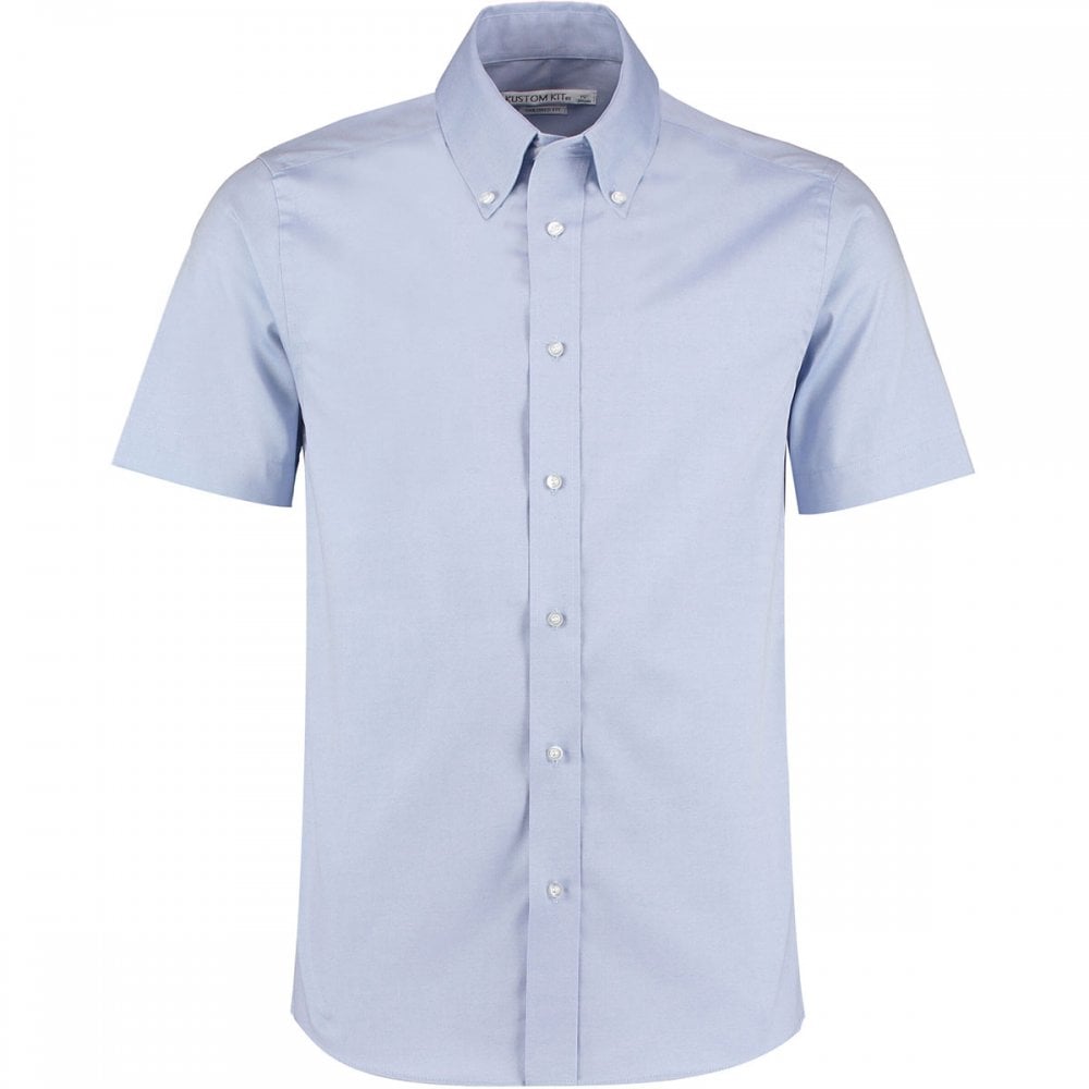 KK187 Men's Short Sleeve Tailored Fit Premium Oxford Shirt