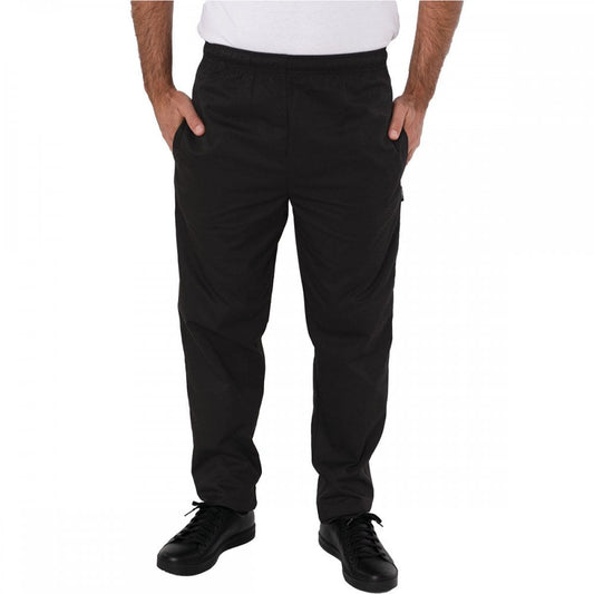 DC18B Black Elasticated Trousers