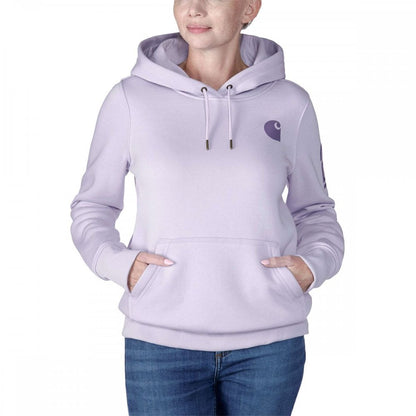 102791 Relaxed Fit Midweight Logo Sleeve Graphic Sweatshirt