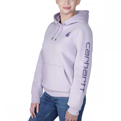 102791 Relaxed Fit Midweight Logo Sleeve Graphic Sweatshirt