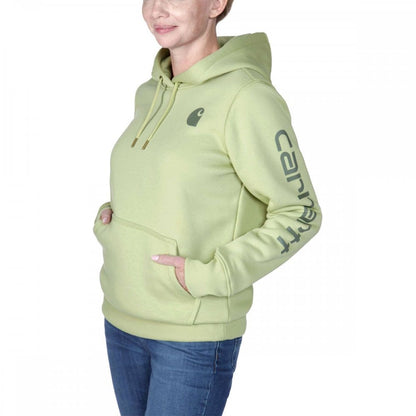102791 Relaxed Fit Midweight Logo Sleeve Graphic Sweatshirt
