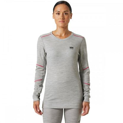 75209 Womens HH Lifa Merino Crew Neck Baselayer
