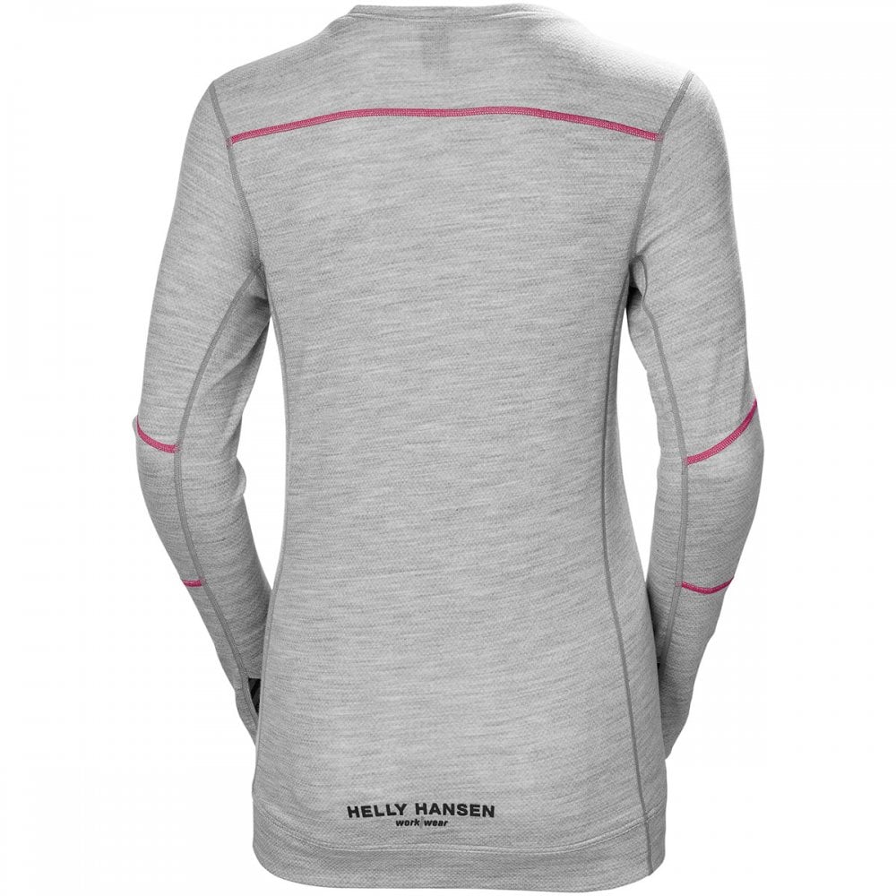 75209 Womens HH Lifa Merino Crew Neck Baselayer