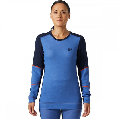 75209 Womens HH Lifa Merino Crew Neck Baselayer