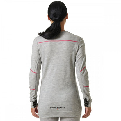 75209 Womens HH Lifa Merino Crew Neck Baselayer