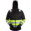 8038 High-Vis Class 1 Full Zip Hoodie Black/High-Vis Yellow 2XL *One Size Only - Outlet Store*