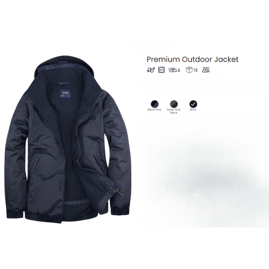 (New) Waterproof Jacket including company/team logo (Printed or Embroidery)