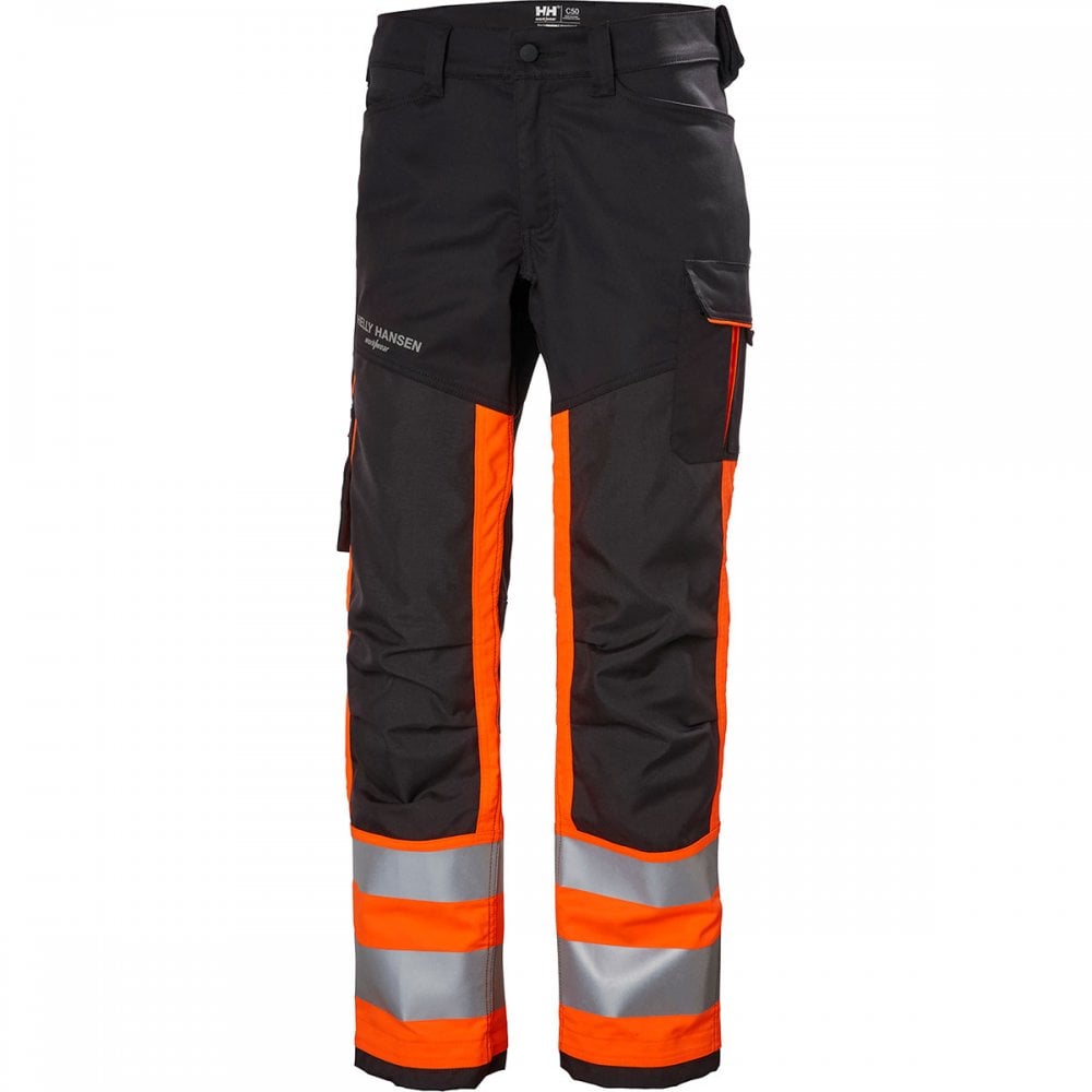 77420 Alna 2.0 Hi Vis Work Trousers Class 1 Orange/Ebony 30.5" 38.5" *One Size Only - Outlet Store*