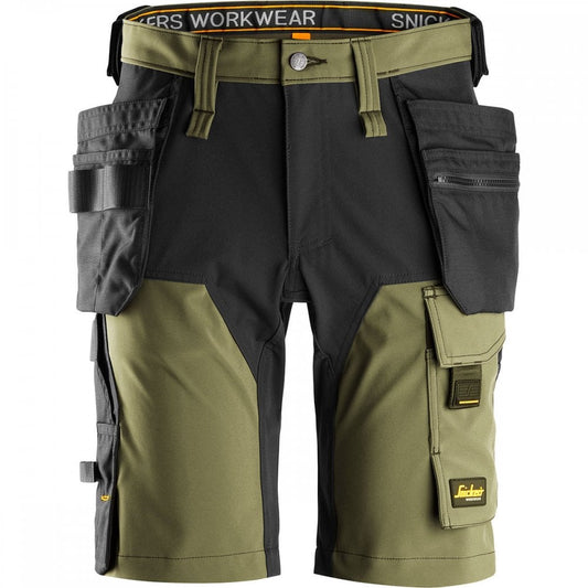 6175 AllroundWork 4-way STRETCH Short Holster Pockets Black 30" *One Size Only - Outlet Store*