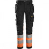 6234 High-Vis Class 1 Stretch Trousers Holster Pockets Black/High-Vis Orange 30" 47" *One Size Only - Outlet Store*