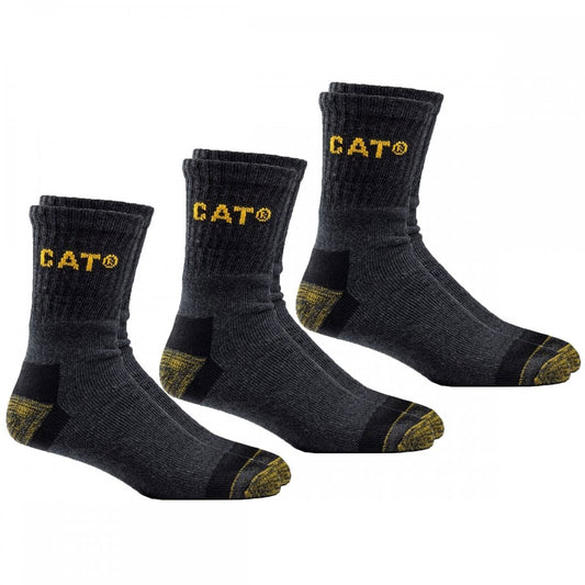Premium Work Sock 3 Pair Pack Grey/Black