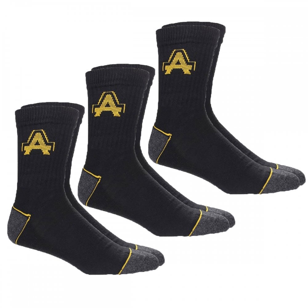 Amblers Heavy Duty Work Socks 3 pack