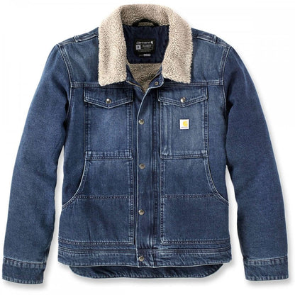 106323 Relaxed Fit Denim Sherpa-Lined Jacket