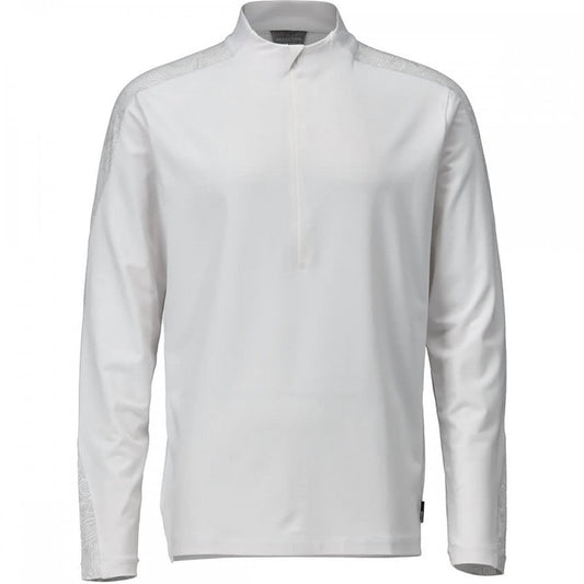 22681 T-shirt, long-sleeved, with half zip