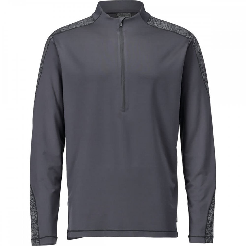 22681 T-shirt, long-sleeved, with half zip