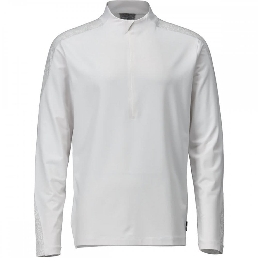 22681 T-shirt, long-sleeved, with half zip