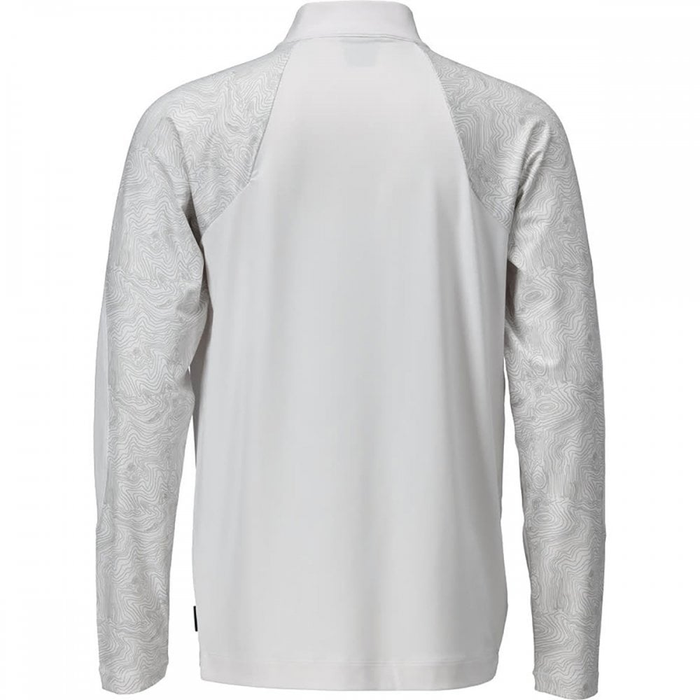 22681 T-shirt, long-sleeved, with half zip