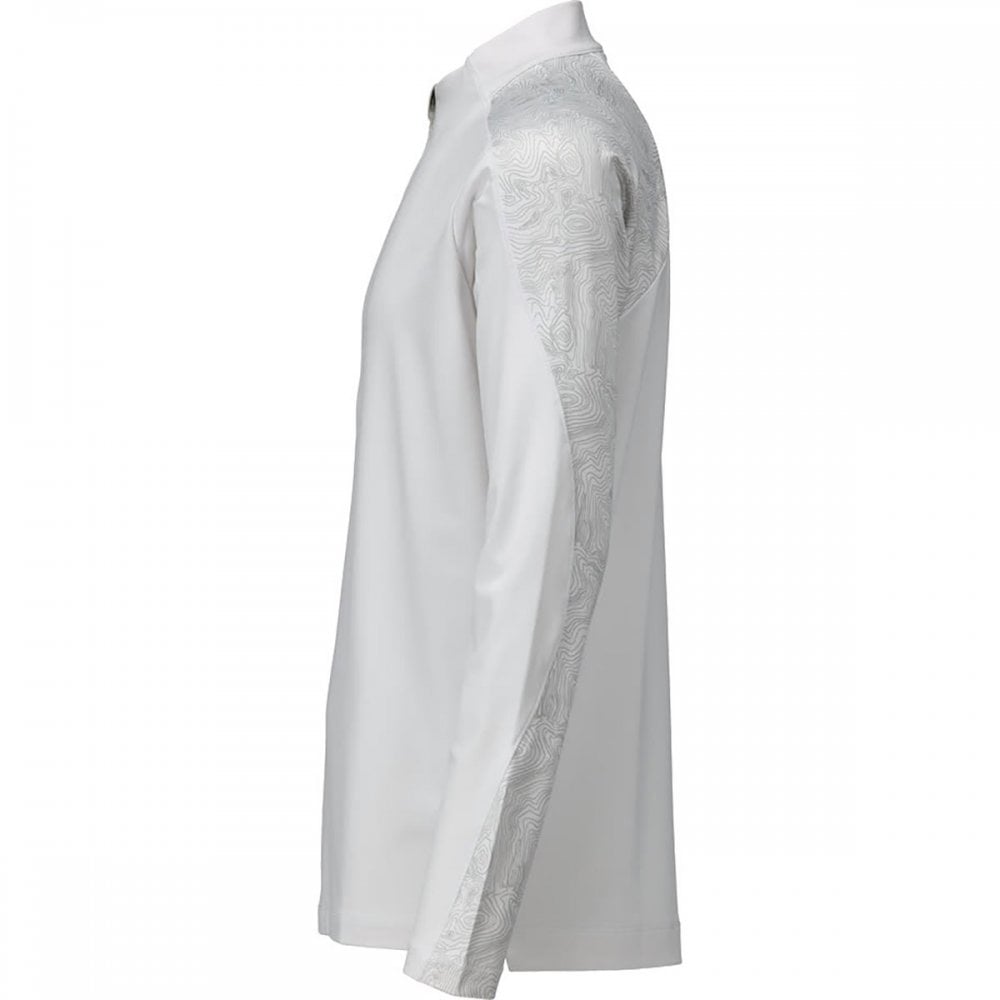 22681 T-shirt, long-sleeved, with half zip