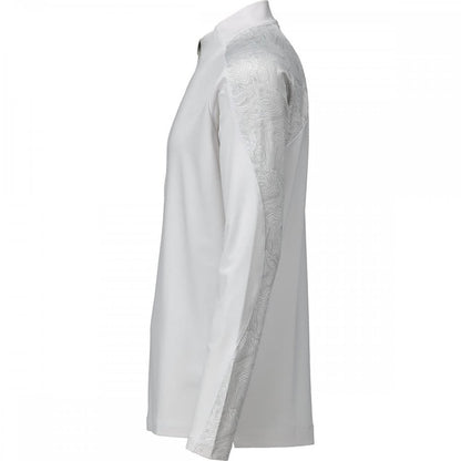 22681 T-shirt, long-sleeved, with half zip