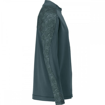 22681 T-shirt, long-sleeved, with half zip