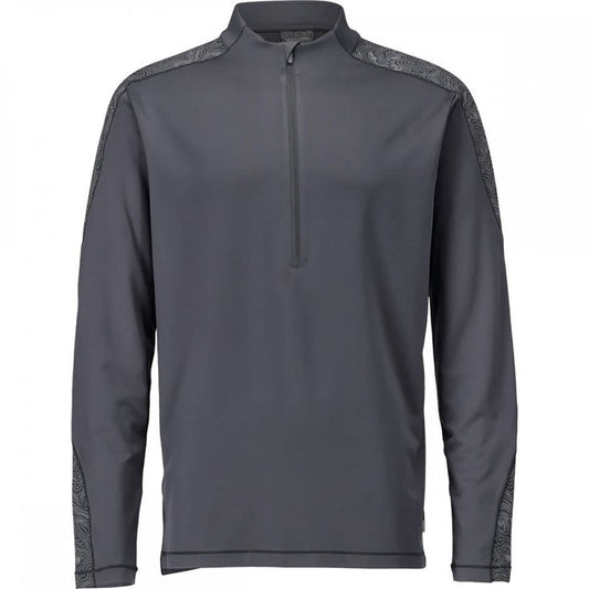 22681 T-shirt, long-sleeved, with half zip