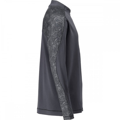 22681 T-shirt, long-sleeved, with half zip