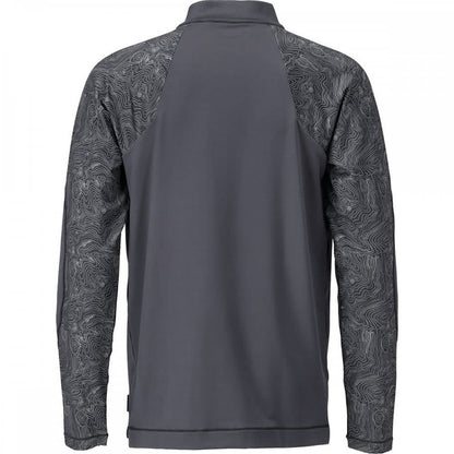 22681 T-shirt, long-sleeved, with half zip