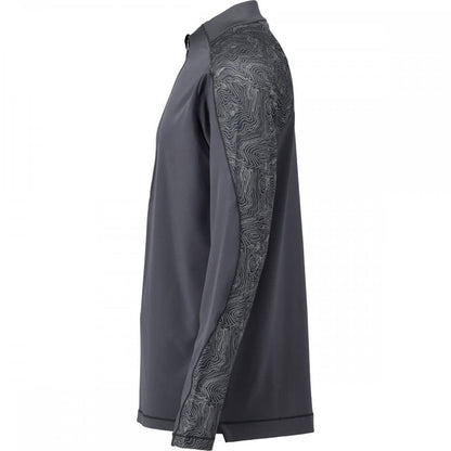 22681 T-shirt, long-sleeved, with half zip