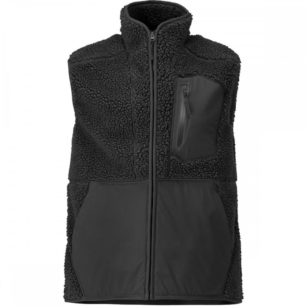 22465 Pile gilet with zipper