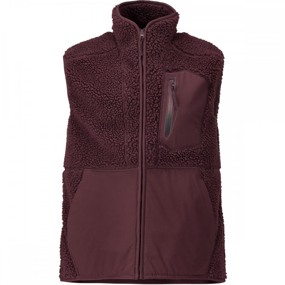 22465 Pile gilet with zipper