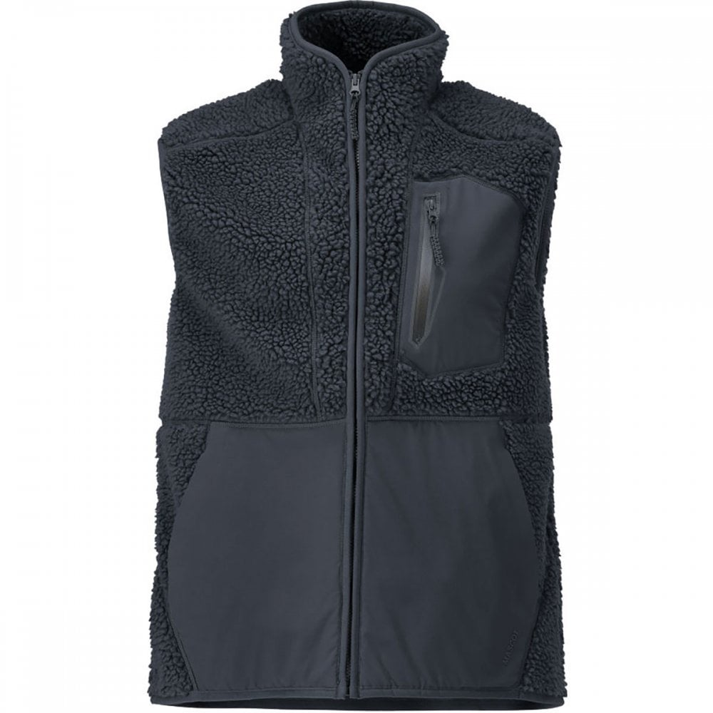 22465 Pile gilet with zipper