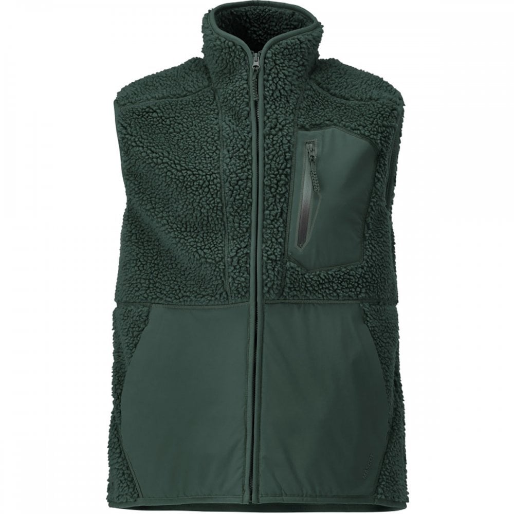 22465 Pile gilet with zipper