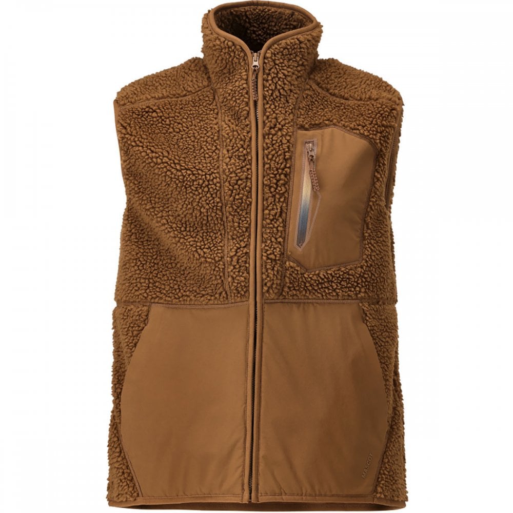 22465 Pile gilet with zipper