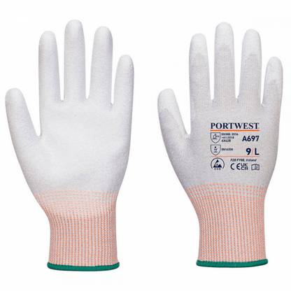 A697 LR13 ESD PU Palm Glove (Pk12)