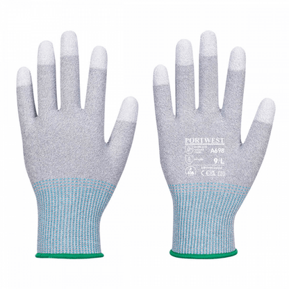 A698 MR13 ESD PU Fingertip Glove (Pk12)
