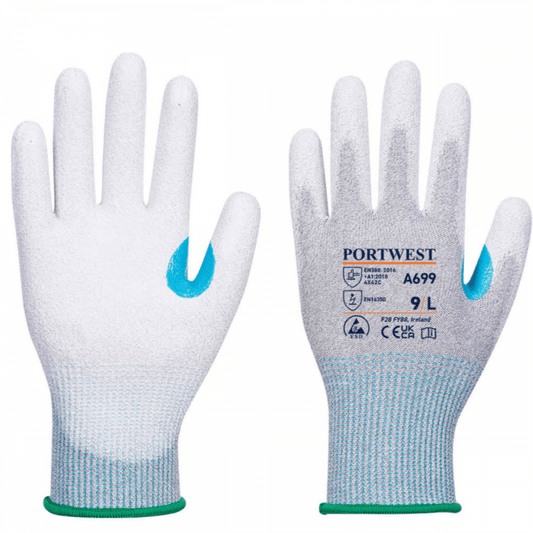 A699 MR13 ESD PU Palm Glove (Pk12)