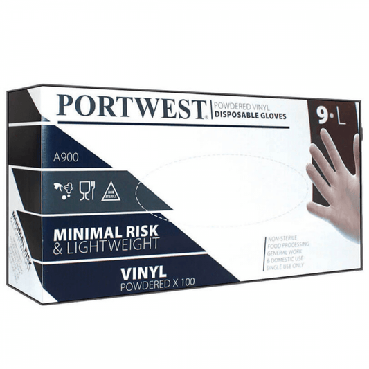 A900 Powdered Vinyl Disposable Glove (Pk100)