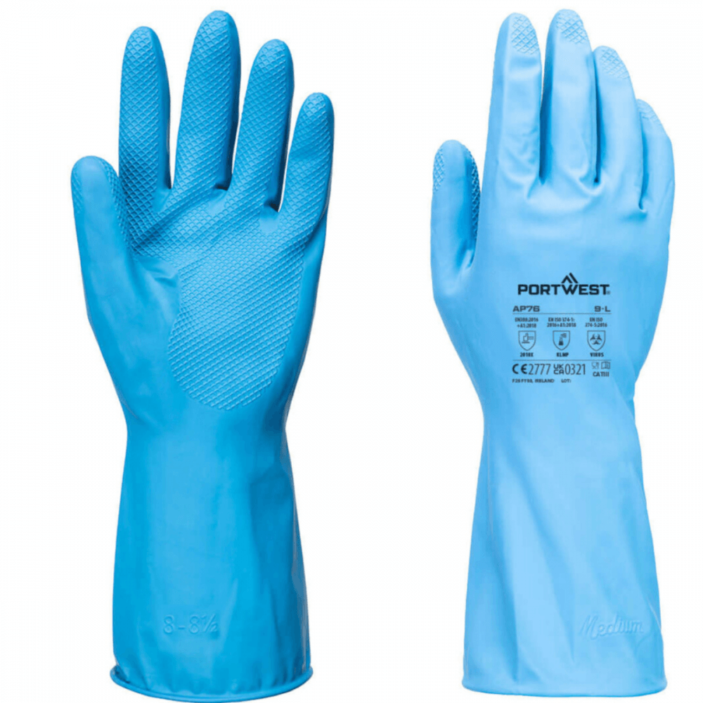 AP76 FD Chemical B Latex Light Gauntlet (Pk12)