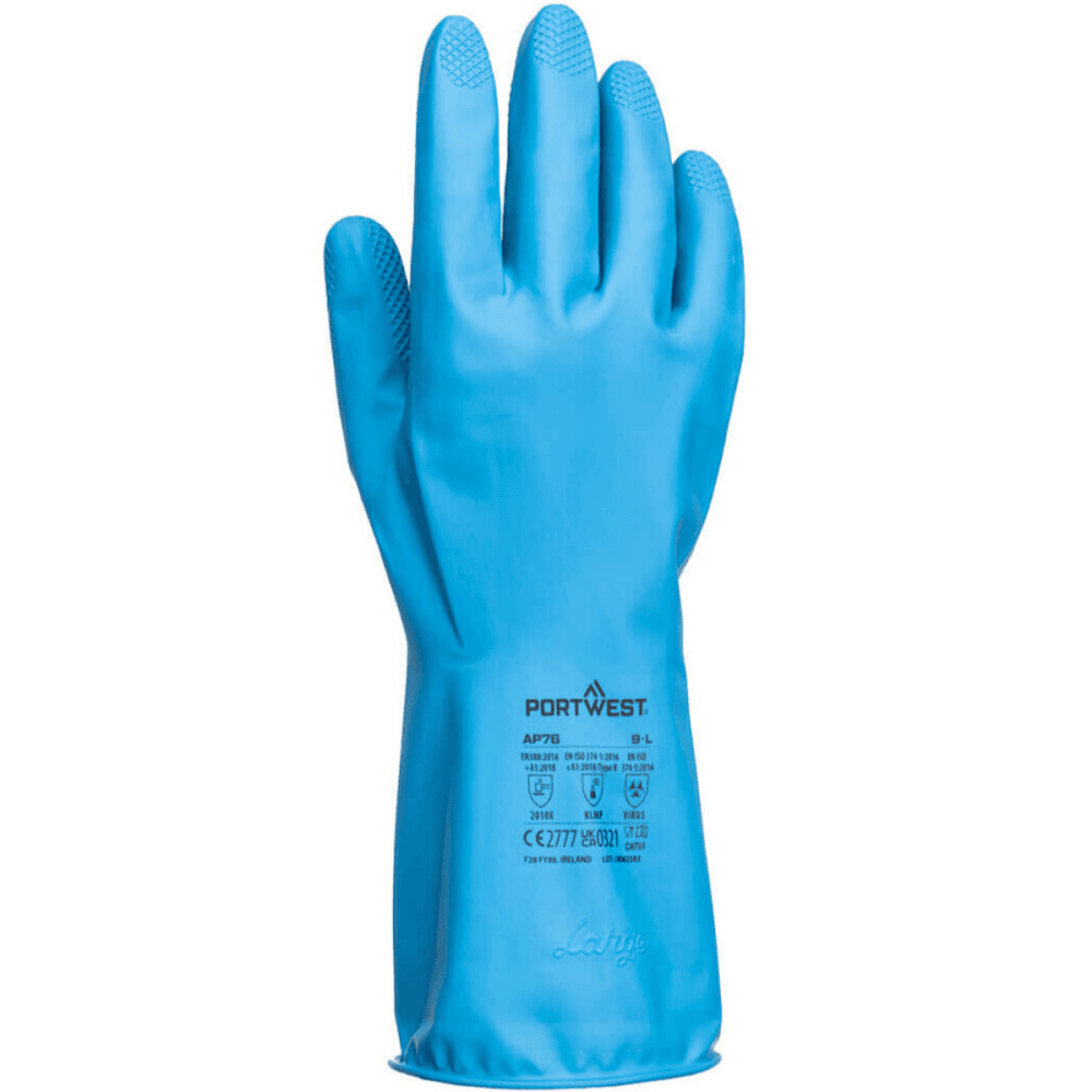 AP76 FD Chemical B Latex Light Gauntlet (Pk12)