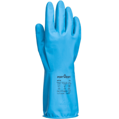 AP76 FD Chemical B Latex Light Gauntlet (Pk12)