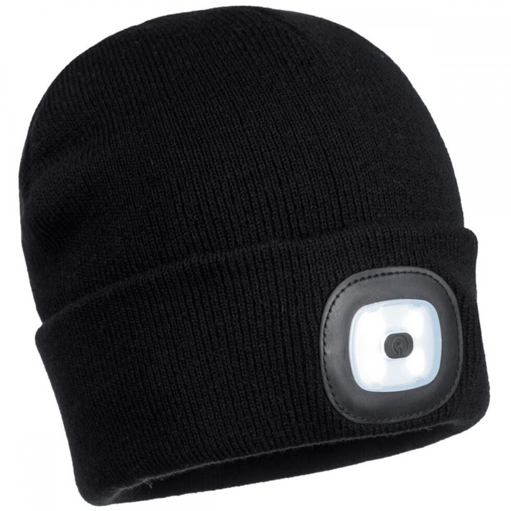 B028 Rechargeable Twin LED Beanie