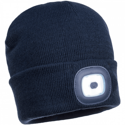 B028 Rechargeable Twin LED Beanie