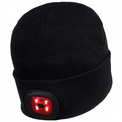 B028 Rechargeable Twin LED Beanie