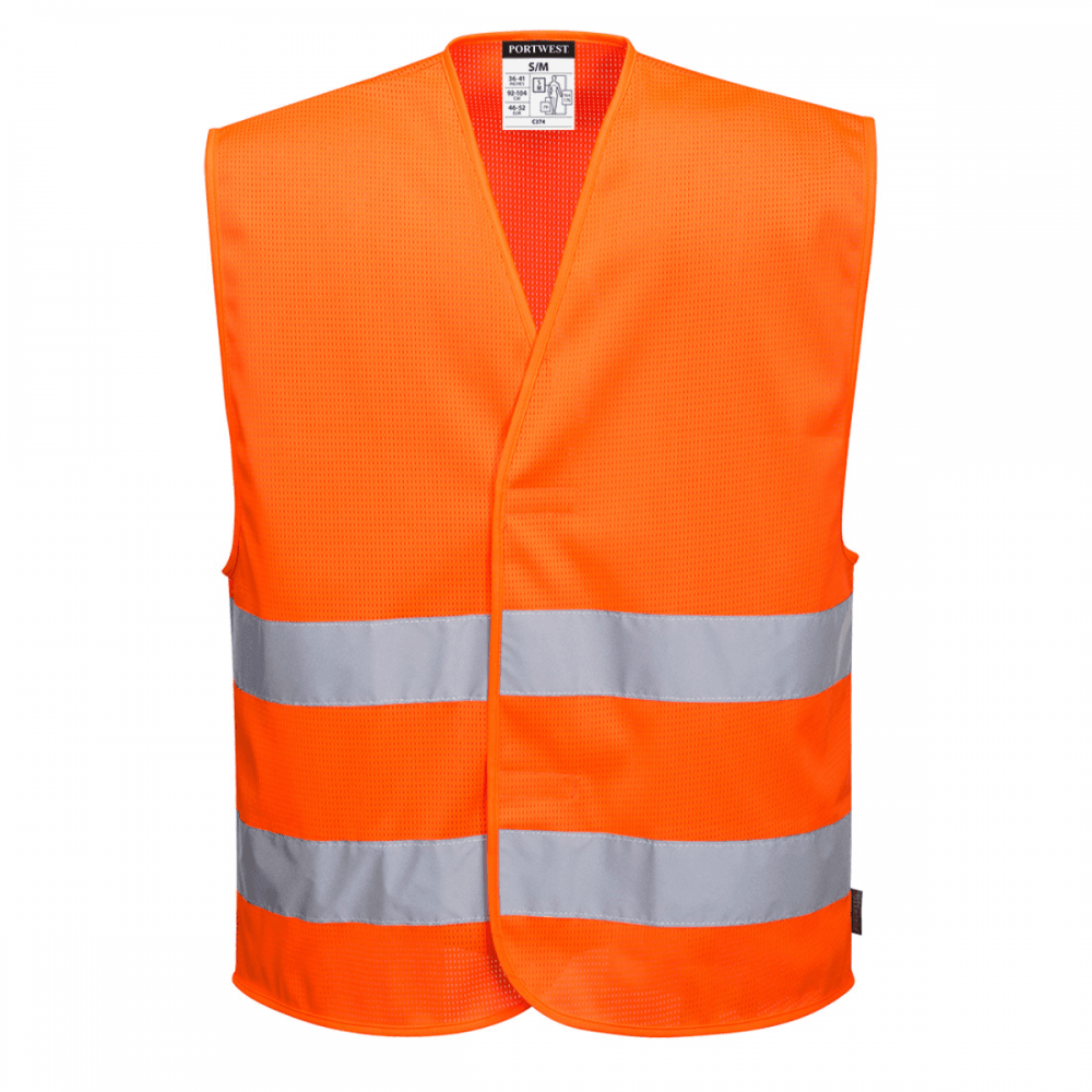 C374 Hi-Vis Mesh Two Band Vest
