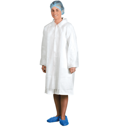 D118 Disposable Visitors Coat PP (PK200)