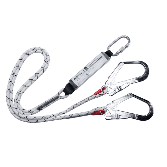 FP55 Double Kernmantle 1.8m Lanyard With Shock Absorber