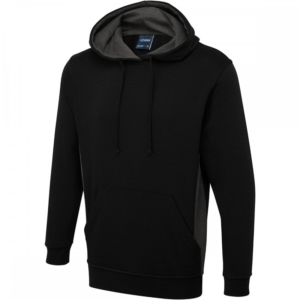 UC517 Two Tone Hooded Sweatshirt