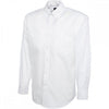 UC701 Mens Pinpoint Oxford Full Sleeve Shirt White 15.5" *One Size Only - Outlet Store*