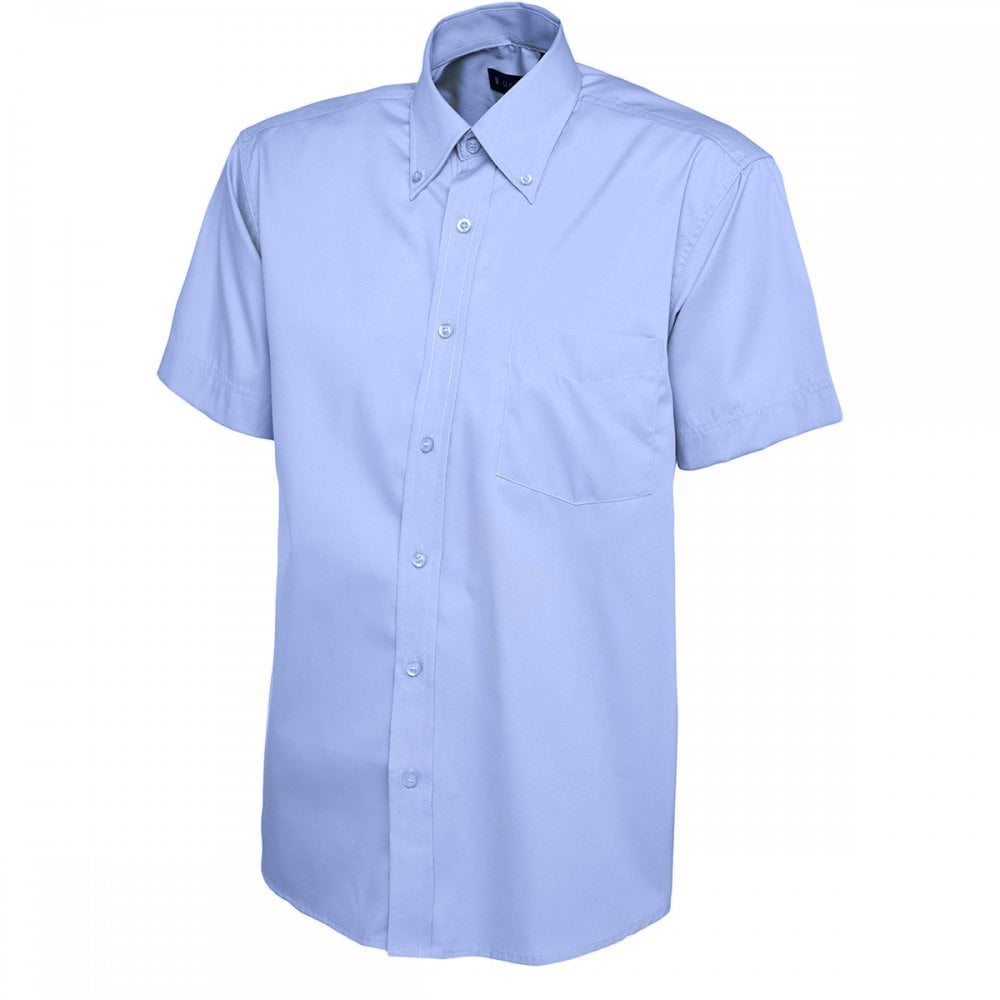 UC702 Mens Pinpoint Oxford Half Sleeve Shirt